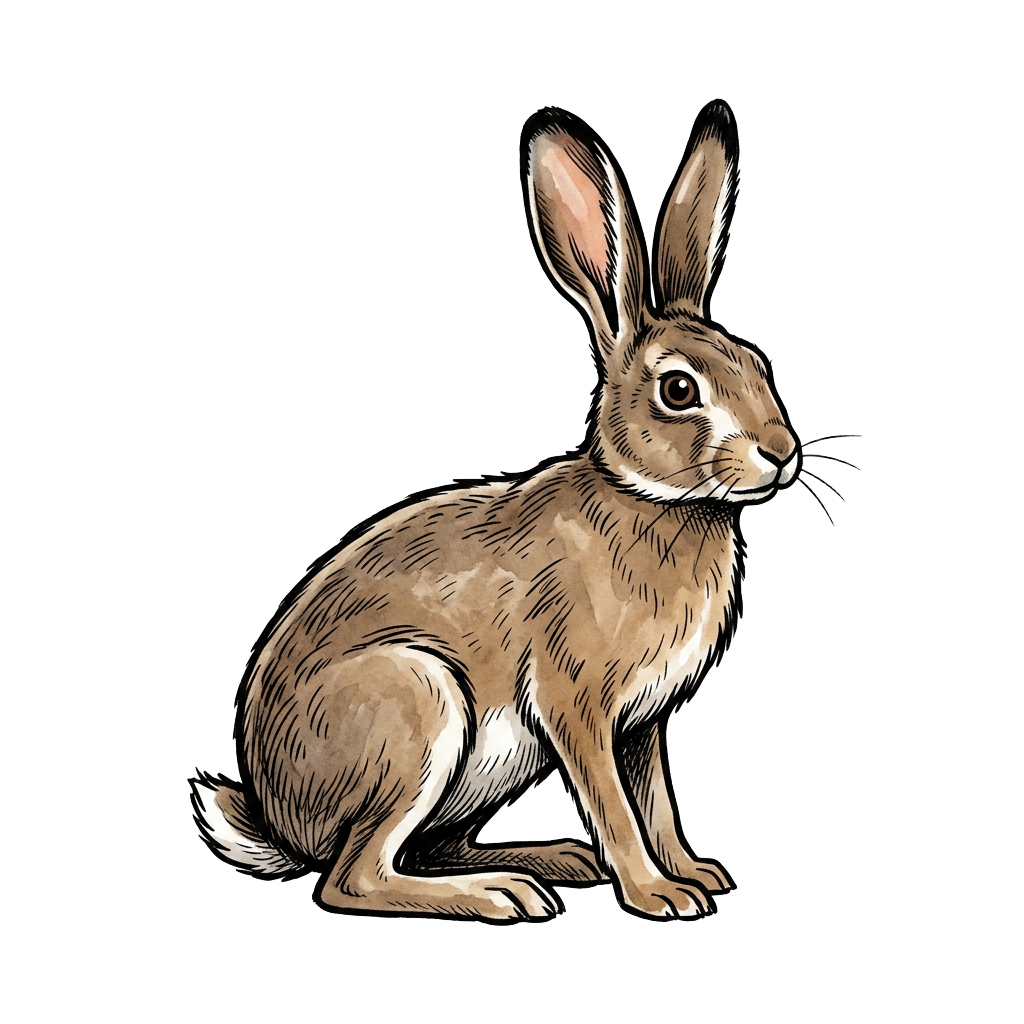 Decorative desert jackrabbit