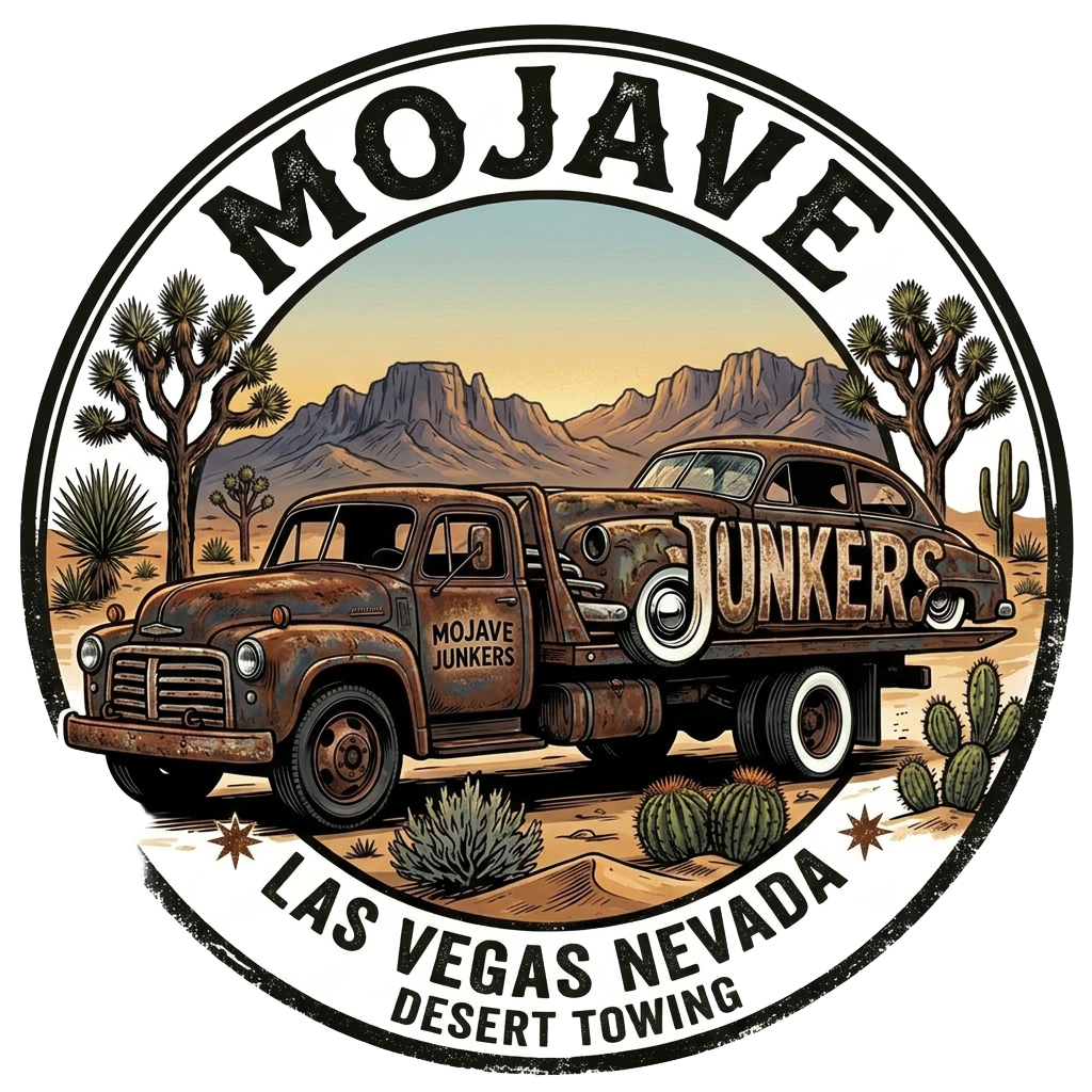 Mojave Junker$ seal — desert towing, Las Vegas Nevada